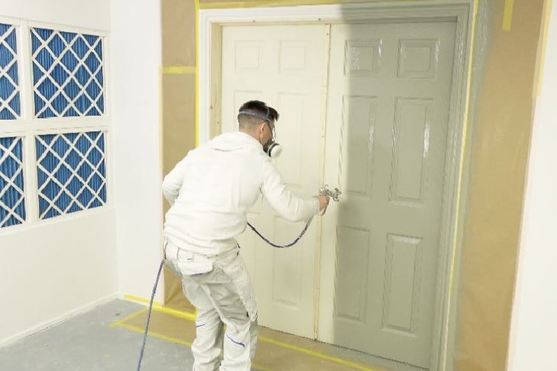 Door Spray Painting